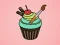 Παιχνίδι Χρωματισμός Νόστιμων Cupcake σε απευθείας σύνδεση