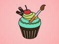 Παιχνίδι Χρωματισμός Νόστιμων Cupcake σε απευθείας σύνδεση