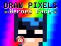 Παιχνίδι Σχεδιάστε το Πρόσωπο των Ηρώων Pixel σε απευθείας σύνδεση