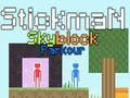 Παιχνίδι Stickman Skyblock Parkour σε απευθείας σύνδεση Παιχνίδι Stickman Skyblock Parkour σε απευθείας σύνδεση