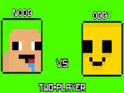 Παιχνίδι Noob εναντίον Obby Δύο Παίκτες σε απευθείας σύνδεση