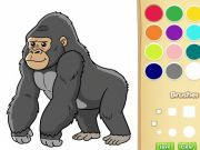 Παιχνίδι Βιβλίο ζωγραφικής Gorilla για παιδιά σε απευθείας σύνδεση