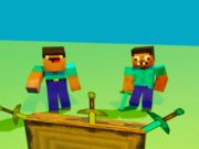 Παιχνίδι Noob vs pro, αλλά το μαχαίρι χτύπησε Minecraft σε απευθείας σύνδεση