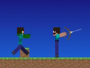 Παιχνίδι Noob vs pro, αλλά τοξότη minecraft σε απευθείας σύνδεση