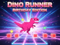 Παιχνίδι Dino Runner Birthday Edition σε απευθείας σύνδεση