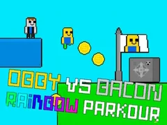 Παιχνίδι Obby εναντίον Bacon Rainbow Parkour σε απευθείας σύνδεση