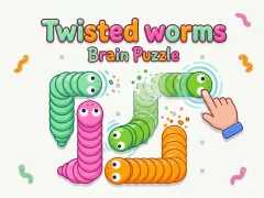 Παιχνίδι Twisted worms Brain Puzzle σε απευθείας σύνδεση