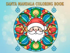 Παιχνίδι Βιβλίο ζωγραφικής Santa Mandala σε απευθείας σύνδεση