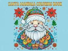 Παιχνίδι Σελίδες ζωγραφικής Santa Mandala σε απευθείας σύνδεση