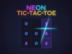 Παιχνίδι Νέον Tic-Tac-Toe σε απευθείας σύνδεση