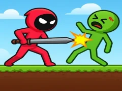 Παιχνίδι Red Stickman vs Monster School σε απευθείας σύνδεση