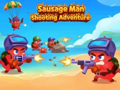 Παιχνίδι Sausage Man Shooting Adventure σε απευθείας σύνδεση