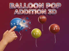Παιχνίδι Balloon Pop Addition 3D σε απευθείας σύνδεση