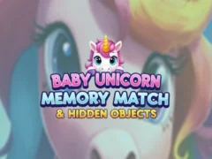 Παιχνίδι Baby Unicorn Ταίριασμα μνήμης & κρυμμένα αντικείμενα σε απευθείας σύνδεση