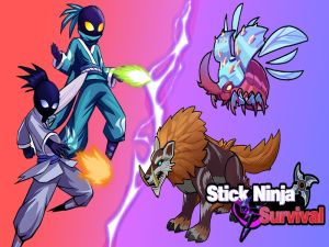Παιχνίδι Stick Ninja Survival σε απευθείας σύνδεση