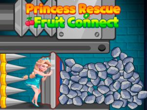 Παιχνίδι Princess Rescue Fruit Connect σε απευθείας σύνδεση