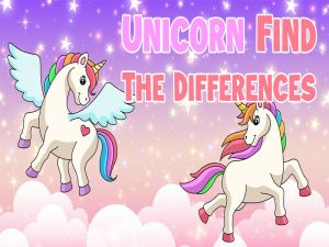 Παιχνίδι Unicorn Βρείτε τις διαφορές σε απευθείας σύνδεση
