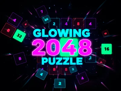 Παιχνίδι Παζλ Glowing 2048 σε απευθείας σύνδεση