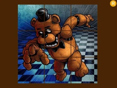 Παιχνίδι Fnaf Freddy Sliding Puzzle σε απευθείας σύνδεση