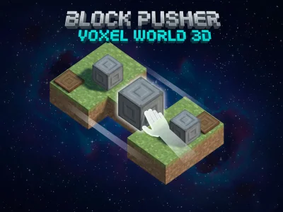 Παιχνίδι Block Pusher Voxel World 3D σε απευθείας σύνδεση