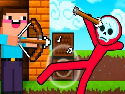 Παιχνίδι Noob Archer vs Stickman Zombie σε απευθείας σύνδεση