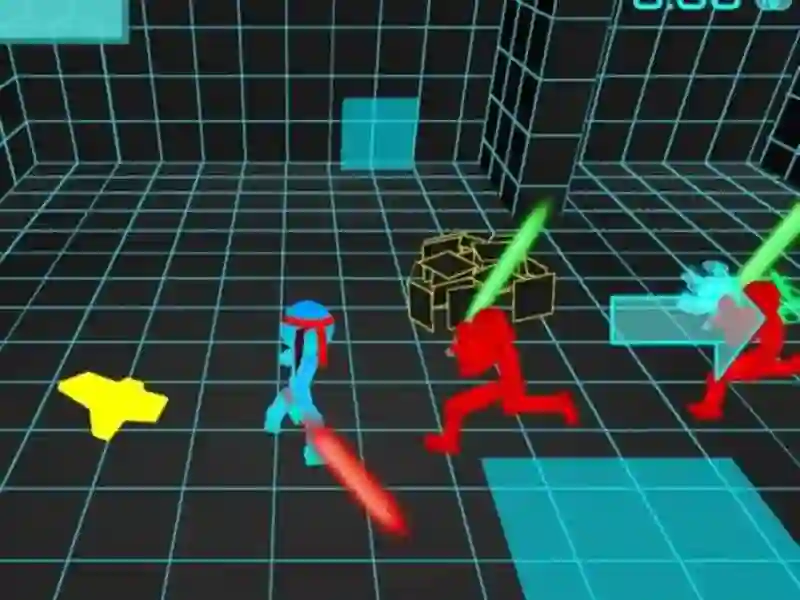 Παιχνίδι Stickman Neon Sword Fighting σε απευθείας σύνδεση Παιχνίδι Stickman Neon Sword Fighting σε απευθείας σύνδεση