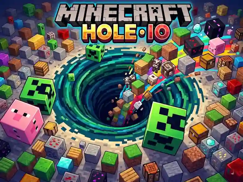 Παιχνίδι Minecraft Hole IO σε απευθείας σύνδεση
