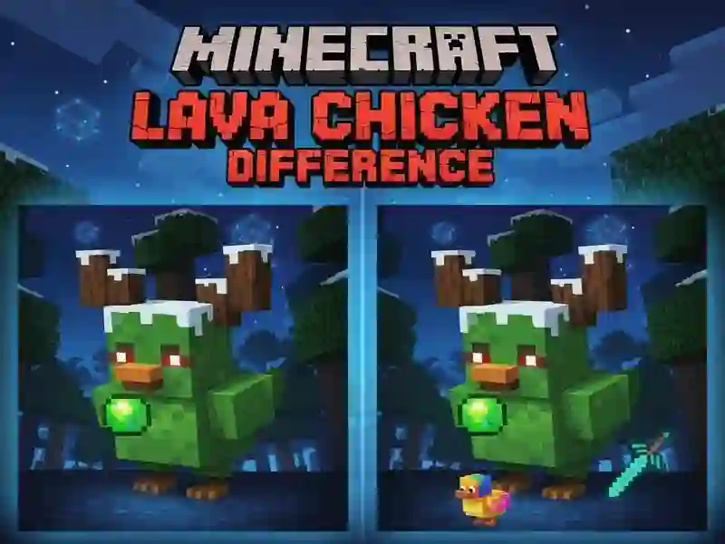Παιχνίδι Minecraft Lava Chicken Difference σε απευθείας σύνδεση
