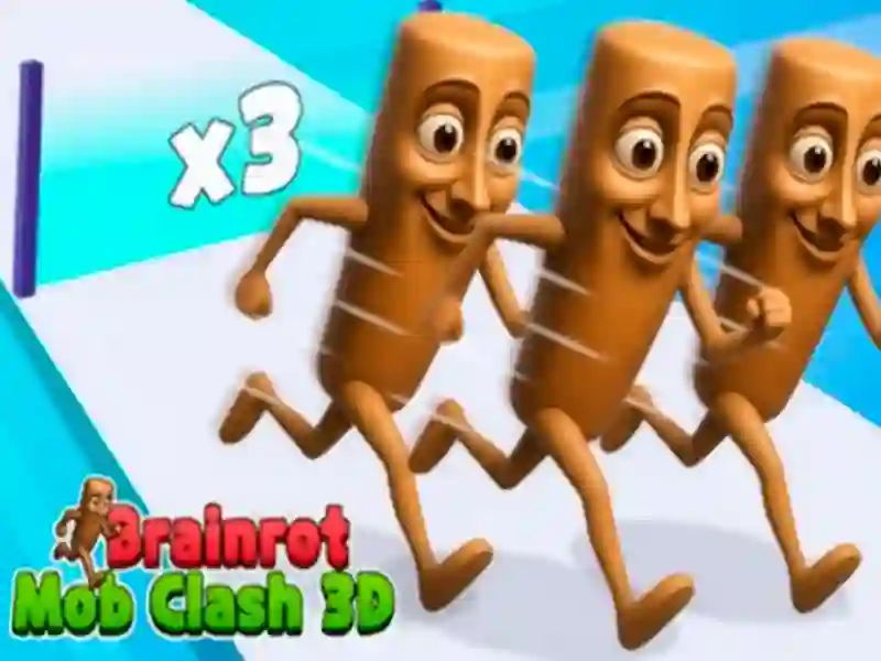 Παιχνίδι Brainrot Mob Clash 3D σε απευθείας σύνδεση