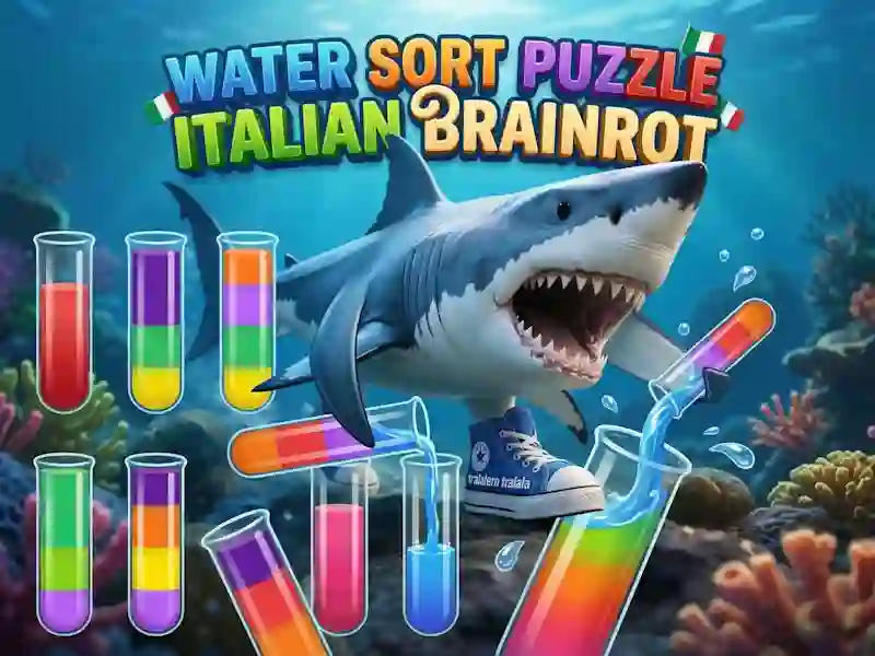 Παιχνίδι Water Sort Puzzle Italian Brainrot σε απευθείας σύνδεση