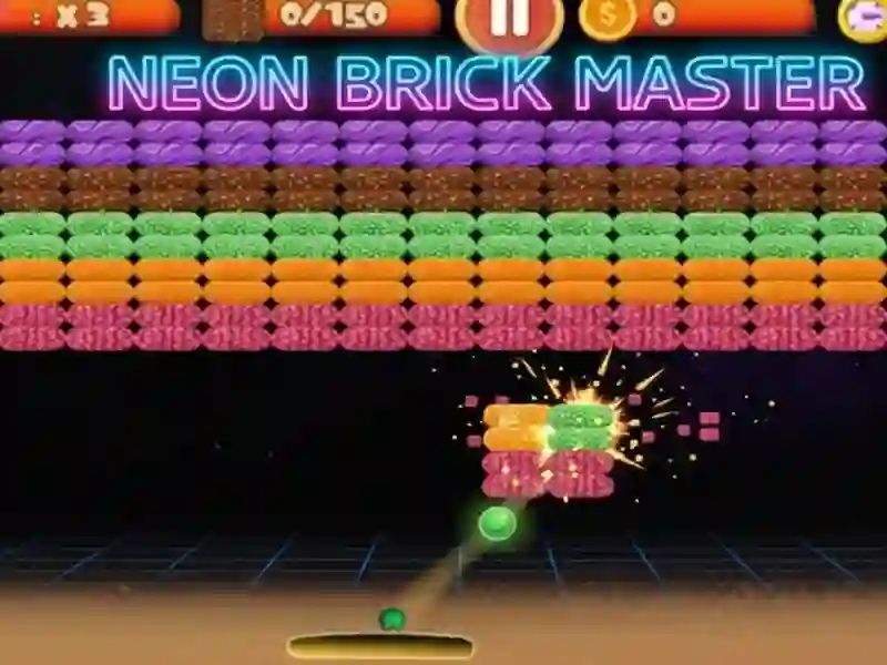 Παιχνίδι Master Neon Brick Blast σε απευθείας σύνδεση