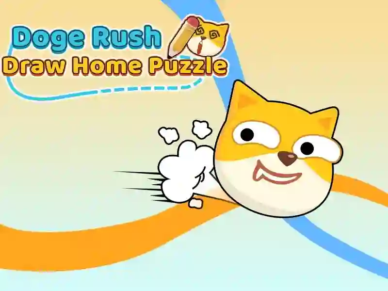 Παιχνίδι Doge Rush τραβήξτε παζλ στο σπίτι σε απευθείας σύνδεση