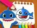 Παιχνίδι Βιβλίο χρωματισμού Baby Shark σε απευθείας σύνδεση
