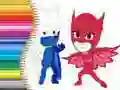 Παιχνίδι Βιβλίο ζωγραφικής PJ Masks σε απευθείας σύνδεση Παιχνίδι Βιβλίο ζωγραφικής PJ Masks σε απευθείας σύνδεση
