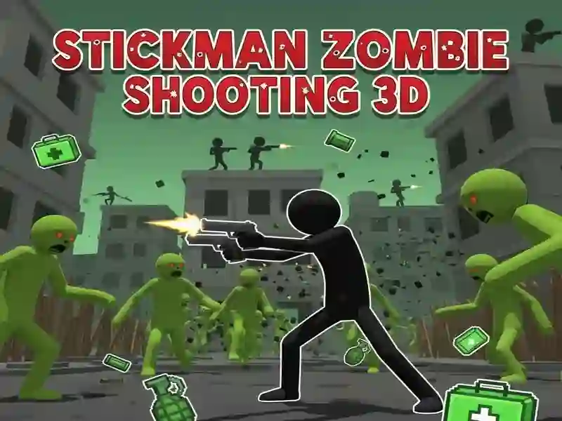 Παιχνίδι Stickman Zombie Shooting 3D σε απευθείας σύνδεση