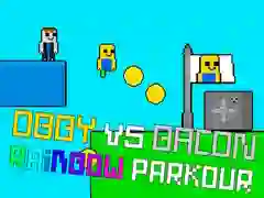 Παιχνίδι Obby εναντίον Bacon Rainbow Parkour σε απευθείας σύνδεση Παιχνίδι Obby εναντίον Bacon Rainbow Parkour σε απευθείας σύνδεση