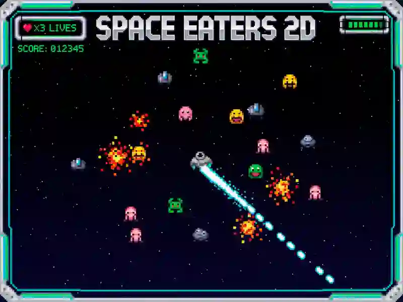 Παιχνίδι Space Eaters 2D σε απευθείας σύνδεση