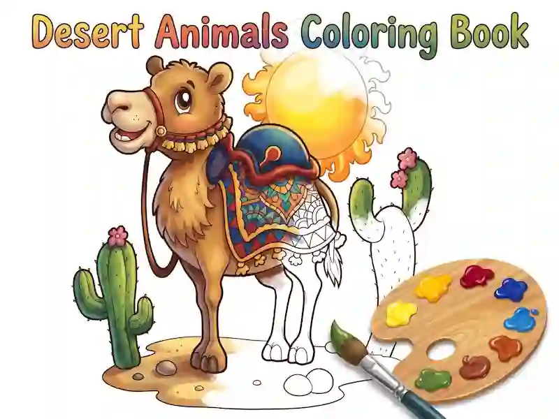 Παιχνίδι Desert Animals Coloring Book σε απευθείας σύνδεση