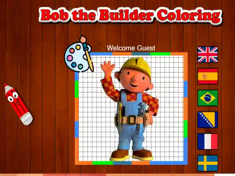 Παιχνίδι Bob the Builder χρωματισμός σε απευθείας σύνδεση Παιχνίδι Bob the Builder χρωματισμός σε απευθείας σύνδεση