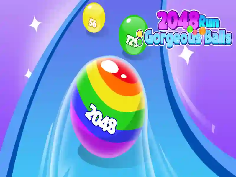 Παιχνίδι 2048 τρέξτε πανέμορφες μπάλες σε απευθείας σύνδεση