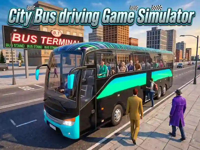 Παιχνίδι City Bus driving Game Simulator σε απευθείας σύνδεση