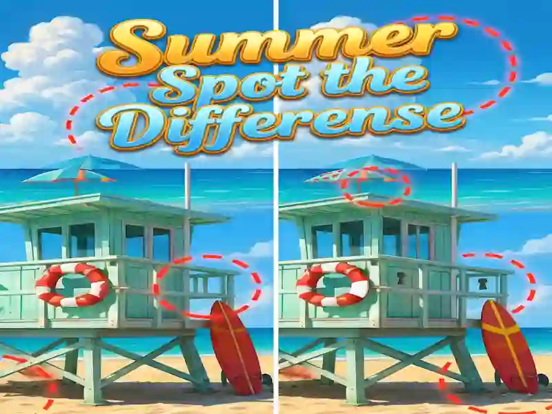 Παιχνίδι Summer Spot the Differense σε απευθείας σύνδεση