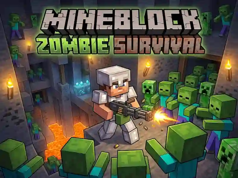 Παιχνίδι Mineblock Zombie Survival σε απευθείας σύνδεση