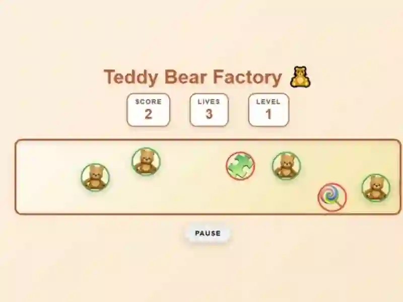 Παιχνίδι Teddy Bear Factory σε απευθείας σύνδεση