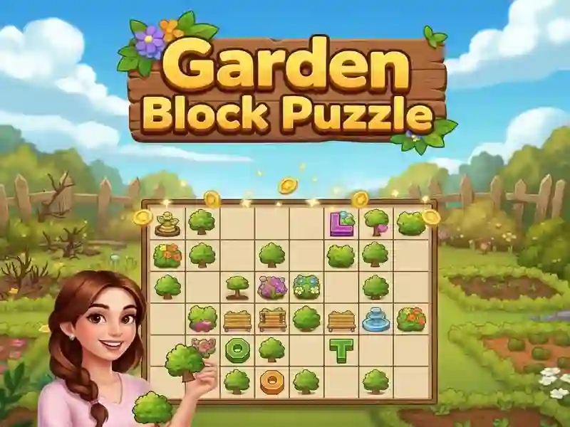 Παιχνίδι Παζλ Garden Block σε απευθείας σύνδεση
