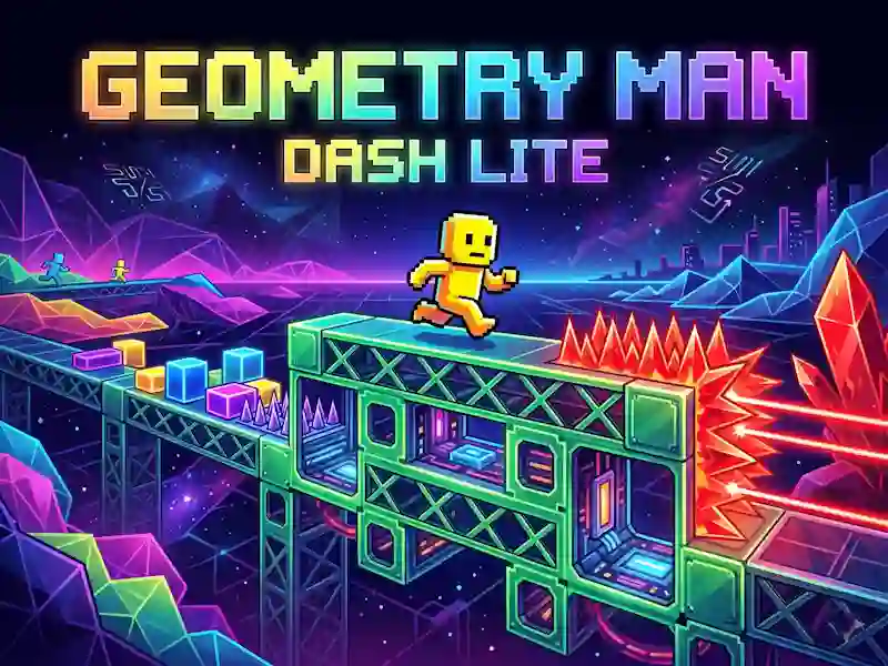 Παιχνίδι Geometry Man Dash Lite σε απευθείας σύνδεση