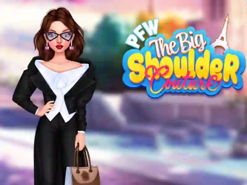 Παιχνίδι PFW το μεγάλο ώμο Couture σε απευθείας σύνδεση