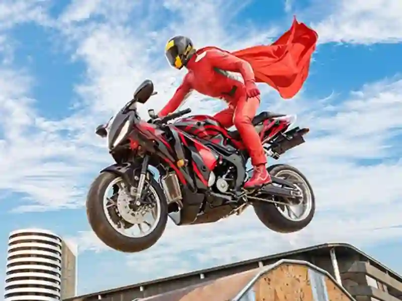 Παιχνίδι Πραγματικό μοτοσικλέτα Super Hero Stunt 3D σε απευθείας σύνδεση