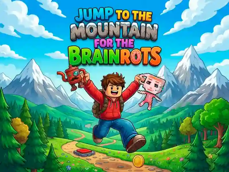 Παιχνίδι Jump to the Mountain for the Brainrots σε απευθείας σύνδεση