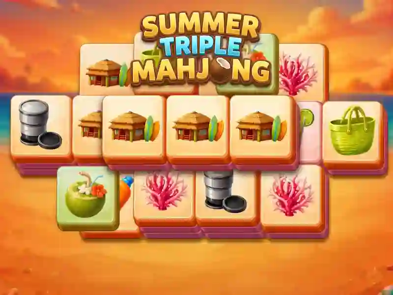 Παιχνίδι Summer Triple Mahjong σε απευθείας σύνδεση